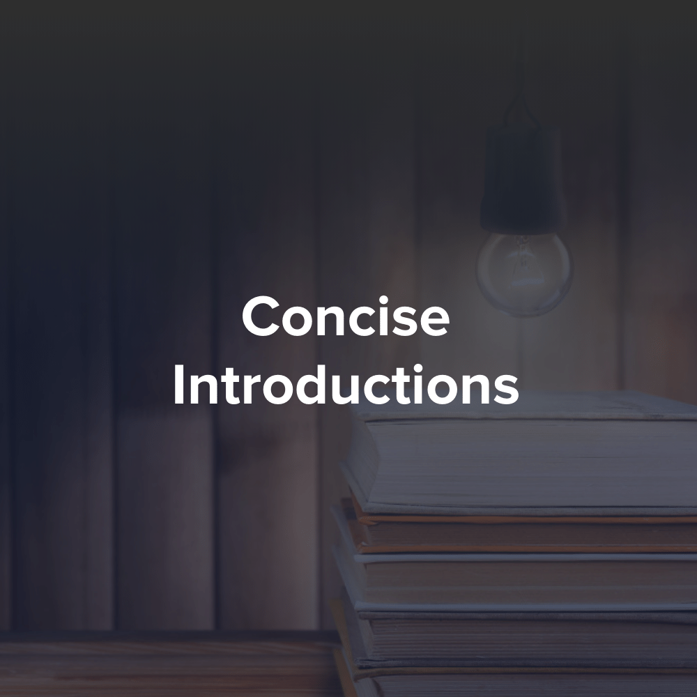 Concise Introductions