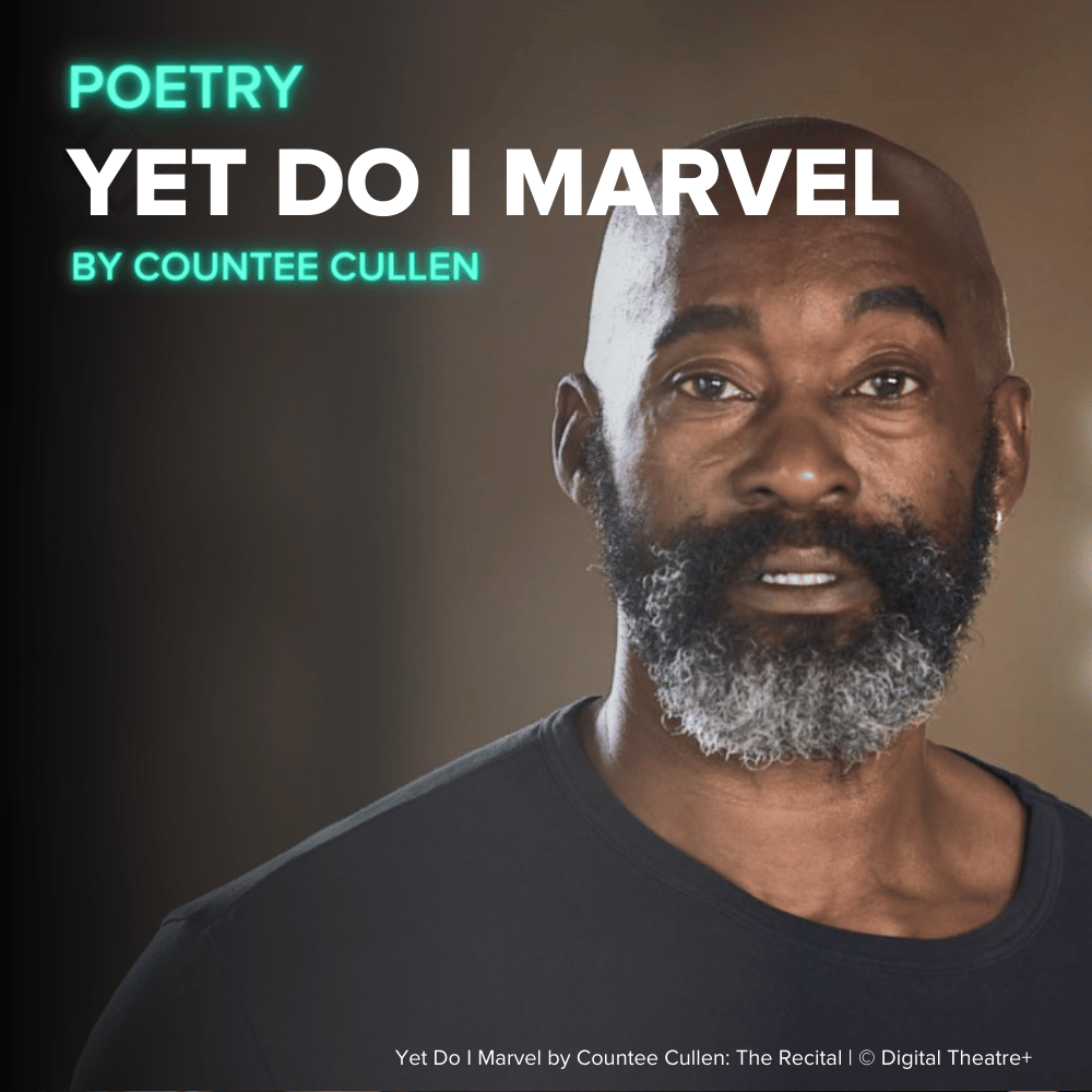 Yet do I marvel